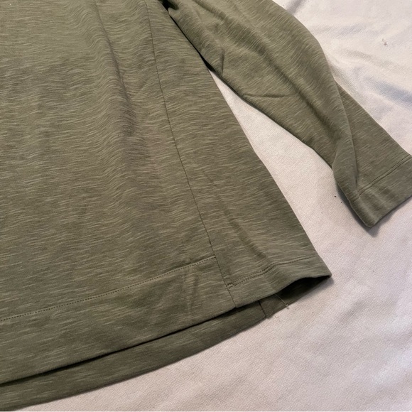 - J. Jill cotton blend pullover sweatshirt kangaroo pockets. - Picture 3 of 14